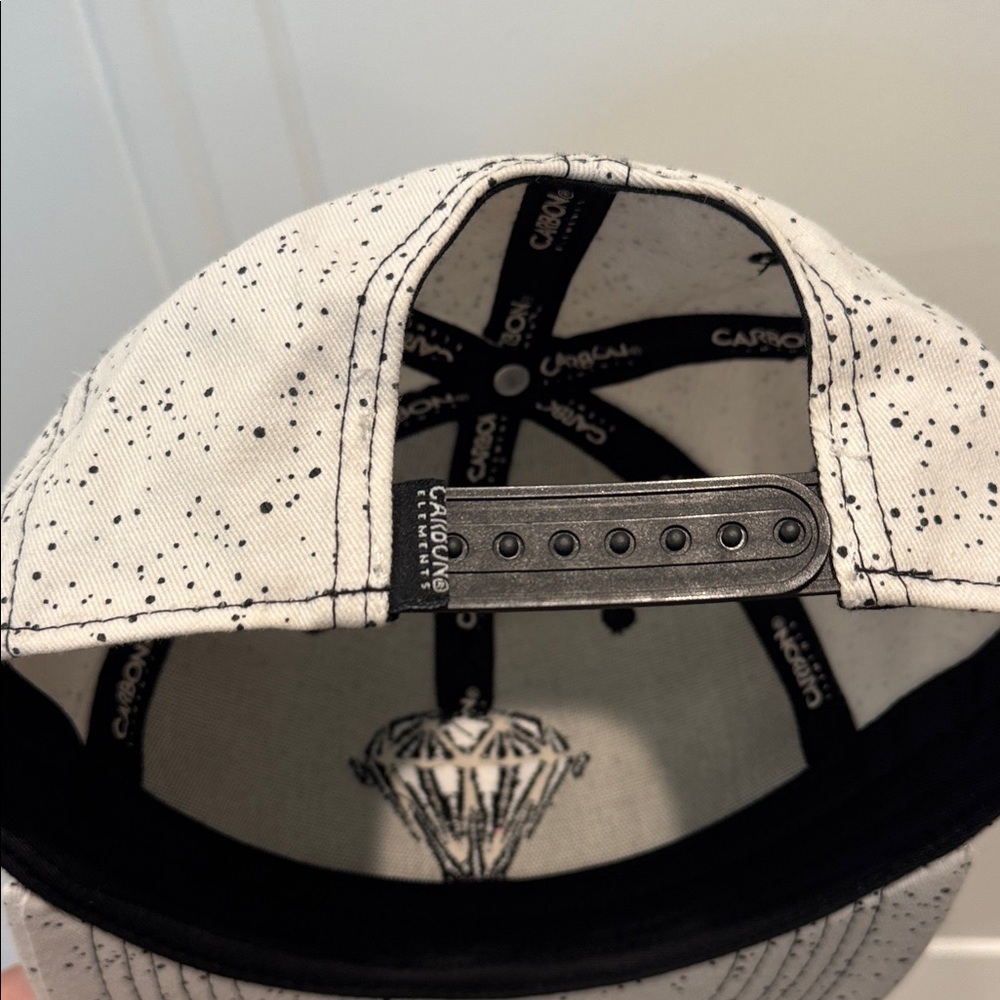 Carbon Black and White Speckled Hat - Picture 3 of 5